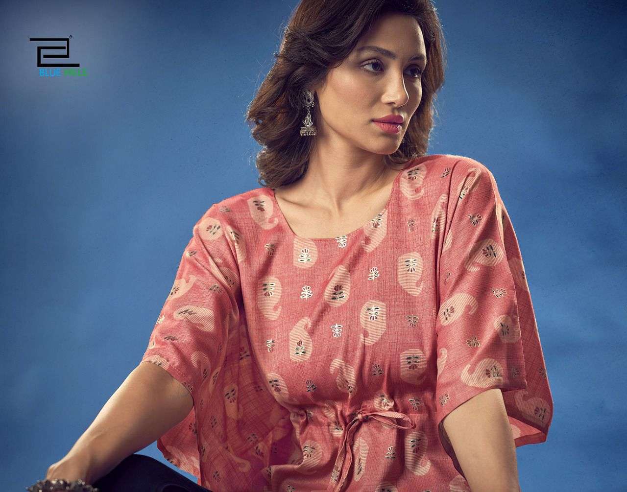 BLUE HILLS KAFTAN VOL 1 RAYON PRINTED SHORT TOP SUPPLIER IN SURAT MARKET 