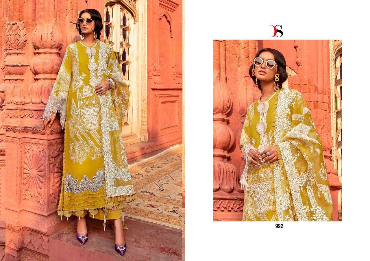 DEEPSY SUITS SANA SAFINAZ LAWN 22 COTTON PRINTED EMBRODERY WORK  UNSTITCHED PAKISTANI SUIT CATALOGUE 