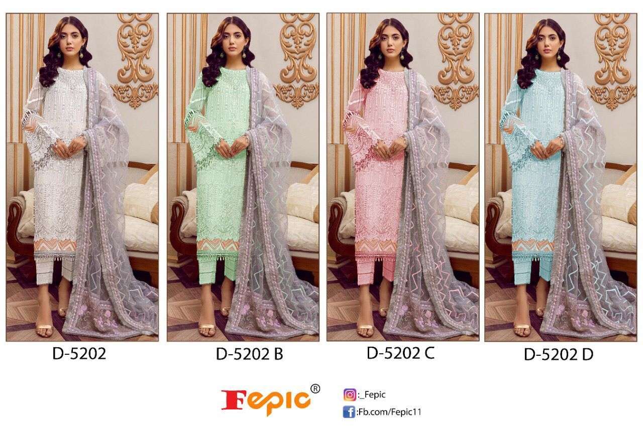 FEPIC ROSEMEEN 5102 GEORGETTE EMBRODERY WORK PAKISTANI SUIT CATALOGUE 
