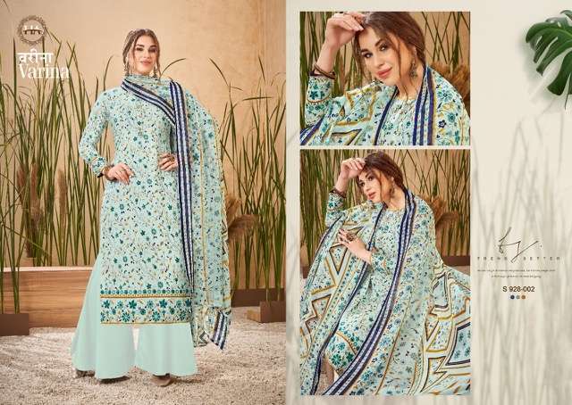 HARSHIT FASHION VARINA VISCOSE SILK DIGITAL PRINT WITH EMBRODERY WORK UNSTITCHED SALWAR KAMEEZ CATALOGUE 