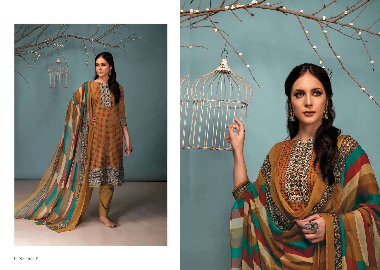 RIVAA JANNAT 2 PURE COTTON PRINT WITH EMBRODERY WORK SALWAR KAMEEZ WHOLESALE CATALOGUE 