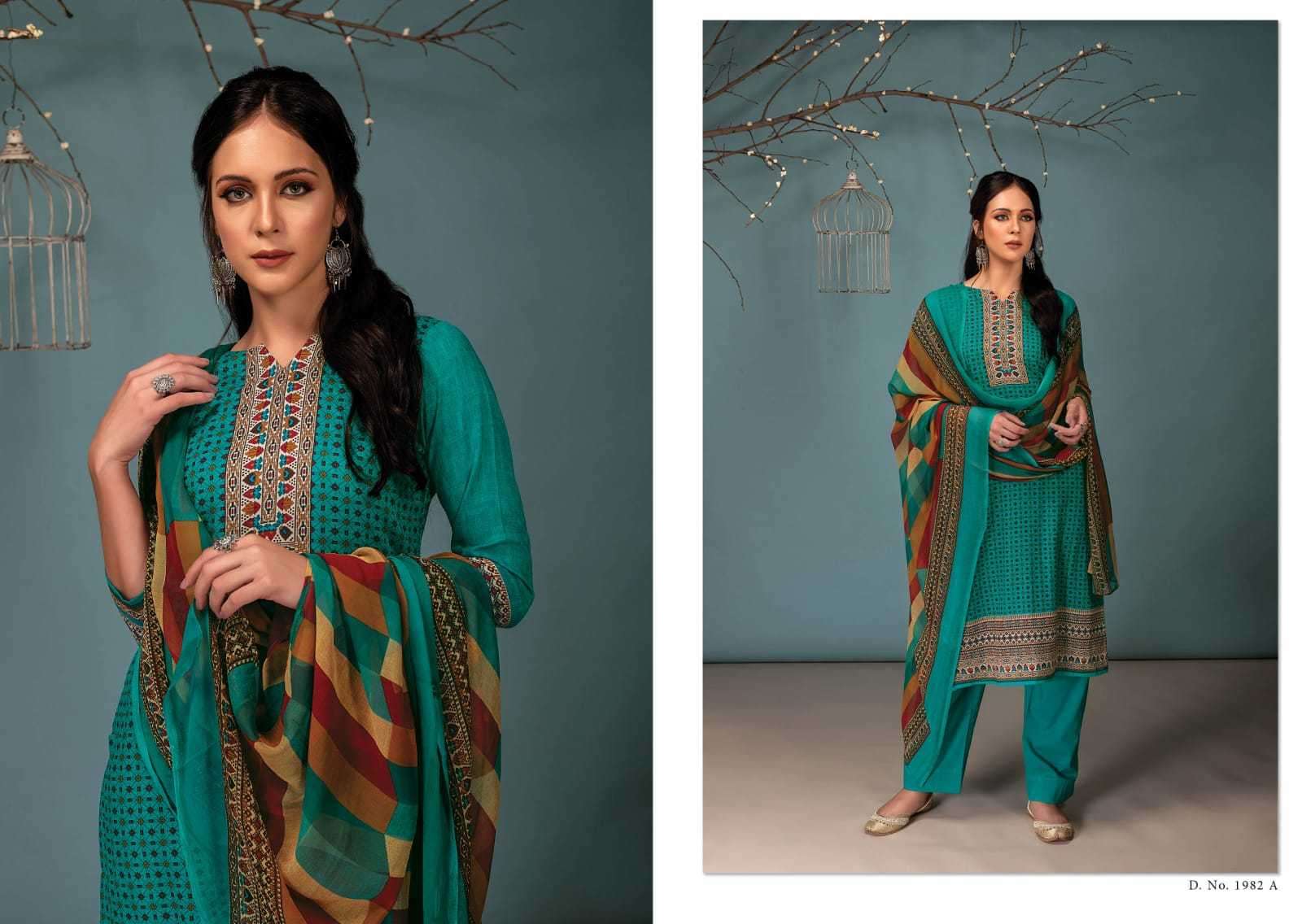 RIVAA JANNAT 2 PURE COTTON PRINT WITH EMBRODERY WORK SALWAR KAMEEZ WHOLESALE CATALOGUE 
