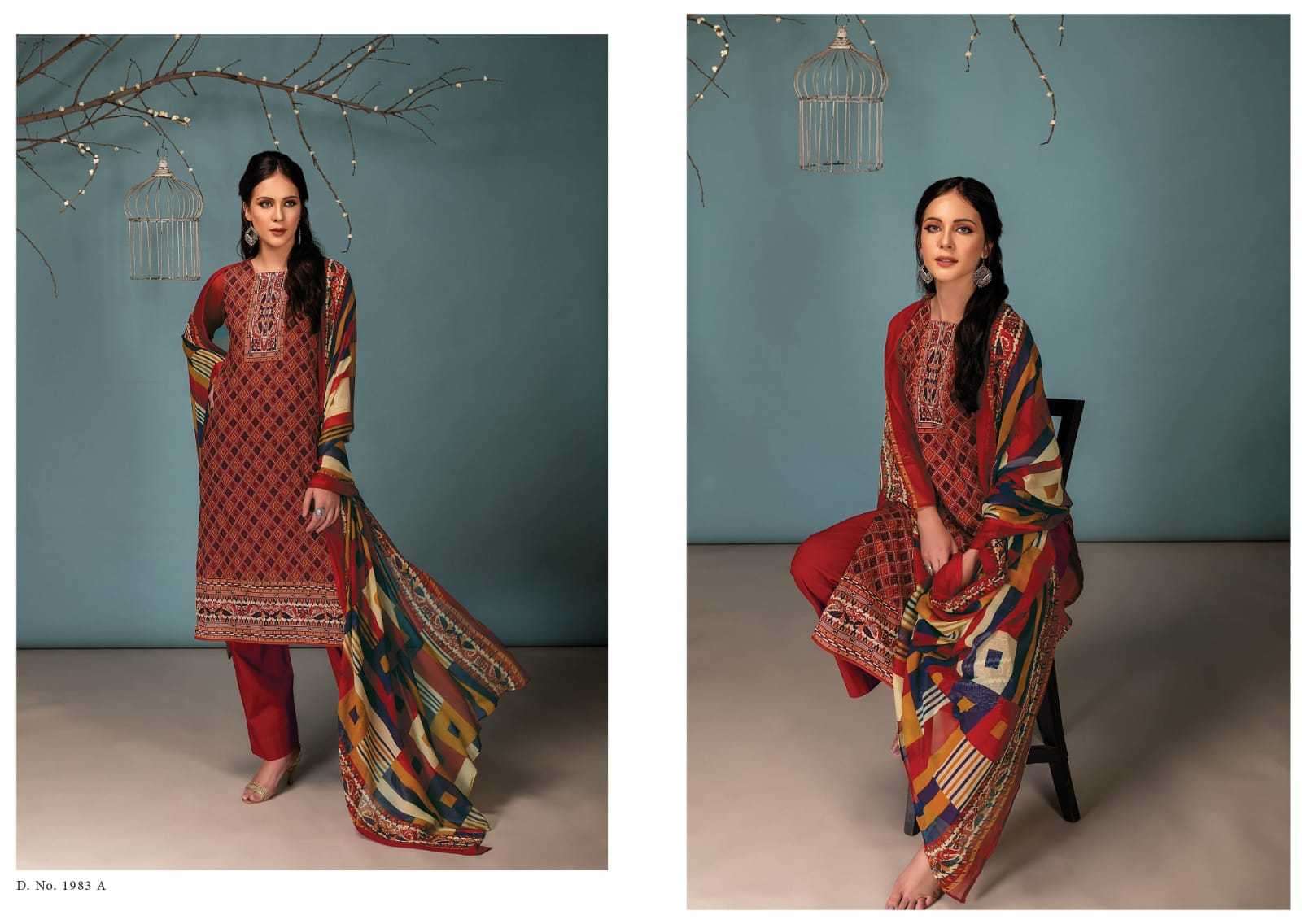 RIVAA JANNAT 2 PURE COTTON PRINT WITH EMBRODERY WORK SALWAR KAMEEZ WHOLESALE CATALOGUE 