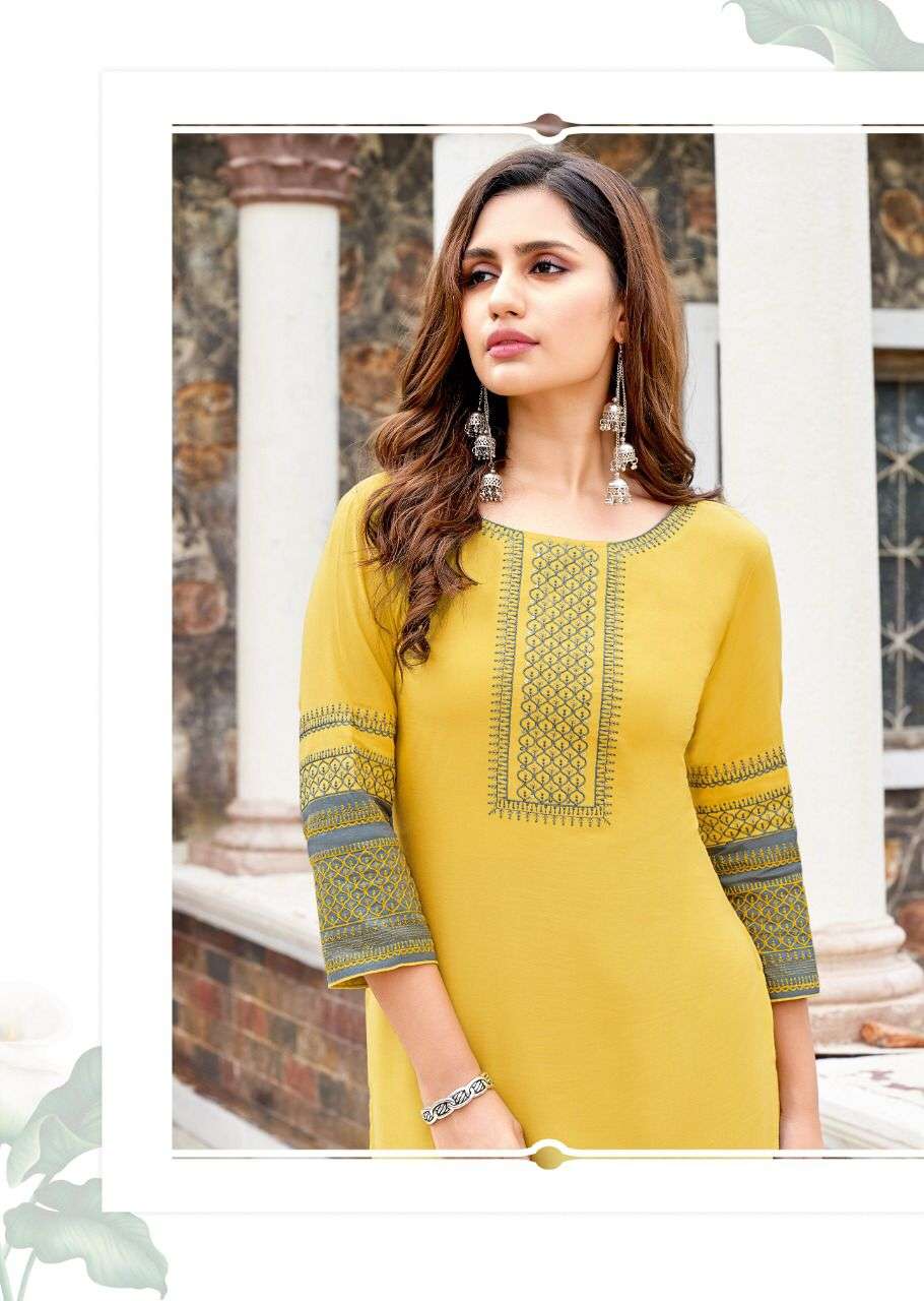 WOOGLEE SALONEE VOL 2  HEAVY RAYON EMBRODERY WORK KURTI SUPPLIER IN SURAT MARKET 