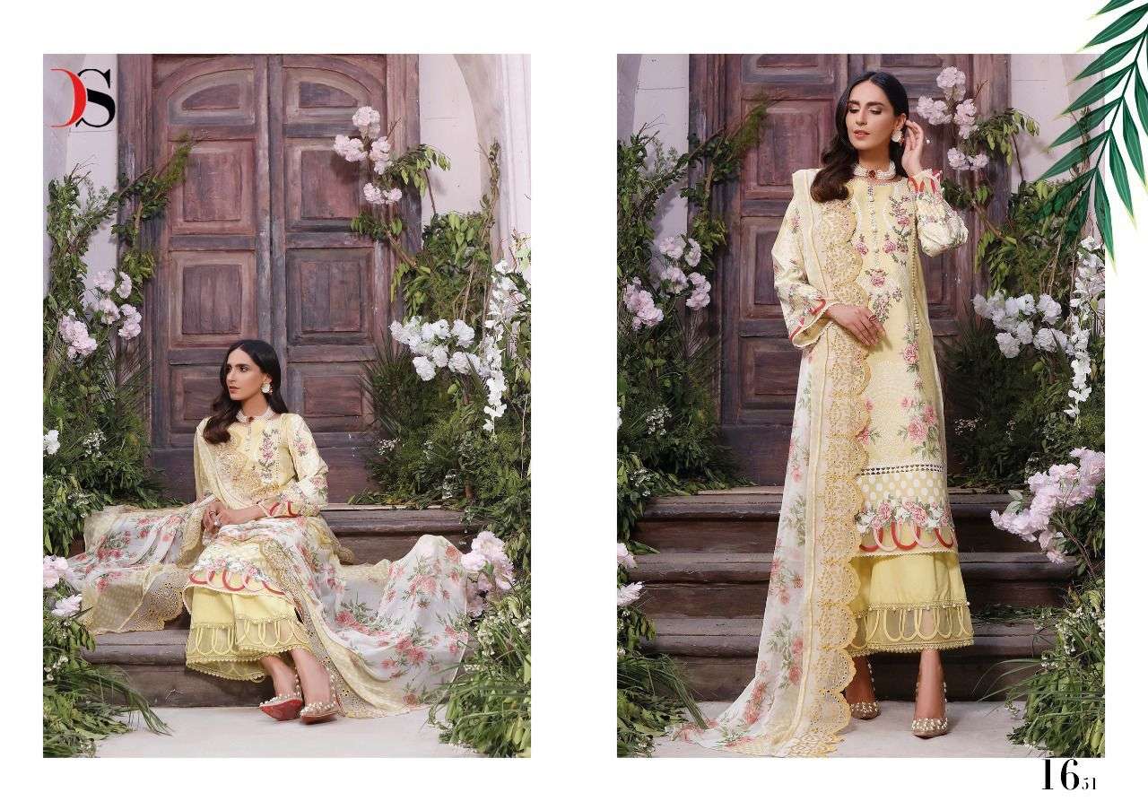 DEEPSY FIRDOUS PREMIUM LAWN EMBROIDERED DUPATTA VOL 2  PURE COTTON LATEST PAKISTANI SUIT CATALOGUE 
