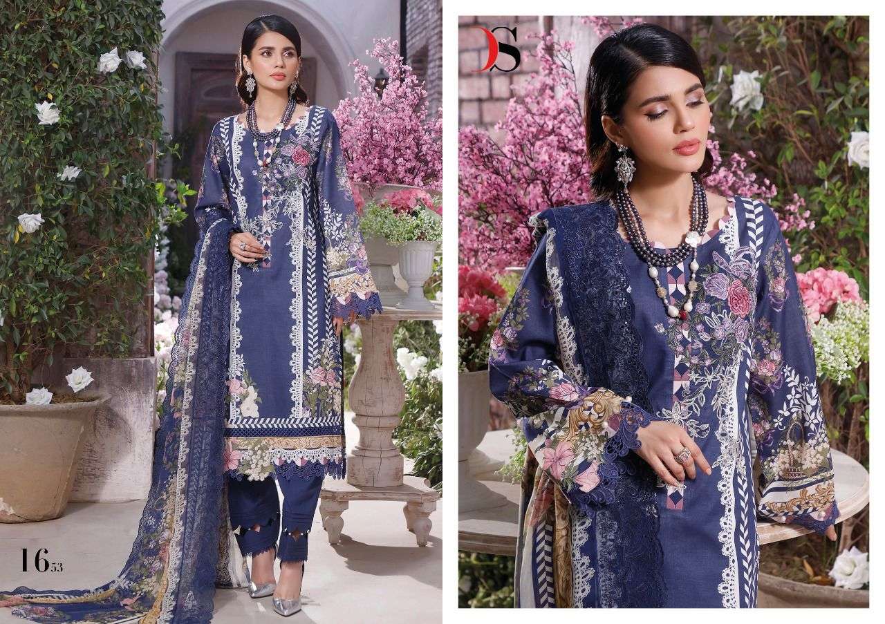 DEEPSY FIRDOUS PREMIUM LAWN EMBROIDERED DUPATTA VOL 2  PURE COTTON LATEST PAKISTANI SUIT CATALOGUE 