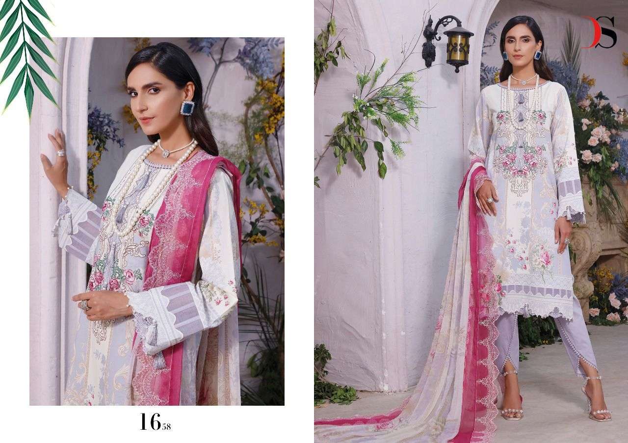 DEEPSY FIRDOUS PREMIUM LAWN EMBROIDERED DUPATTA VOL 2  PURE COTTON LATEST PAKISTANI SUIT CATALOGUE 