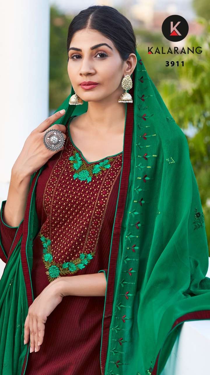 KALARANG ISHARA PARAMPARA SILK EMBROIDERY WORK SALWAR KAMEEZWHOLESALE CATALOGUE 