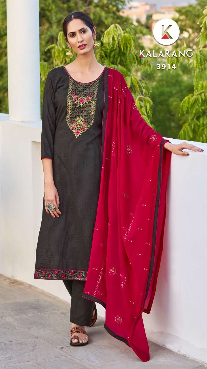 KALARANG ISHARA PARAMPARA SILK EMBROIDERY WORK SALWAR KAMEEZWHOLESALE CATALOGUE 
