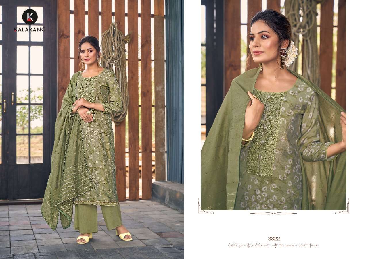 KALARANG ZIVAH MUSLINE PRINT WITH EMBRODERY WORK RAYON PRINTED SALWAR KAMEEZ SUPPLIER IN SURAT MARKET 