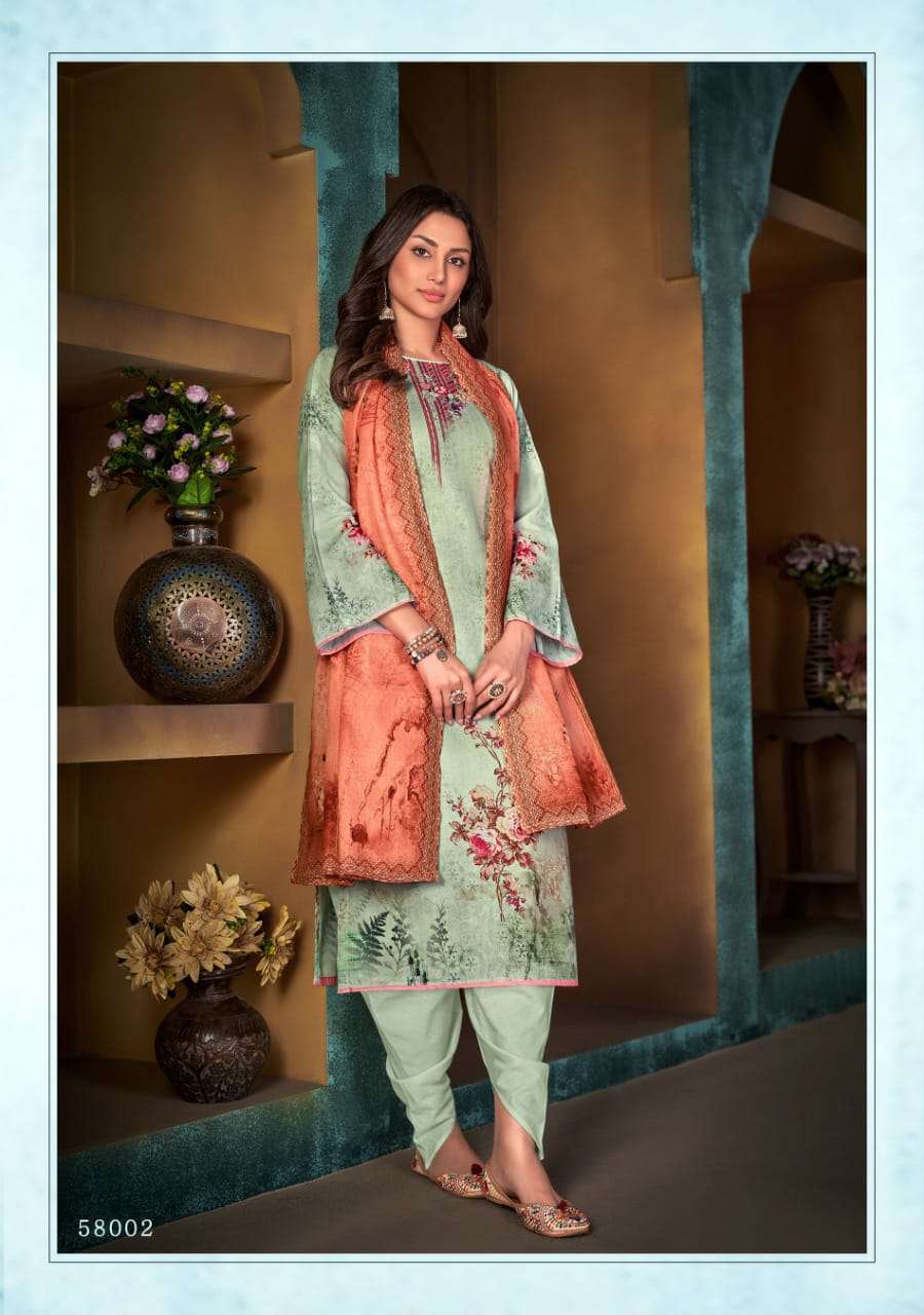 BEMITEX CORAL CAMBRIC COTTON DIGITAL PRINTED UNSTITCHED LATEST SALWAR KAMEEZ 