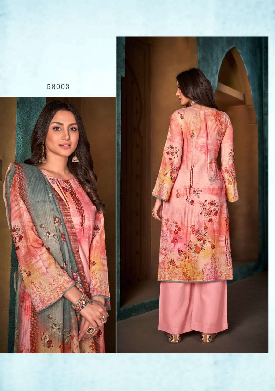 BEMITEX CORAL CAMBRIC COTTON DIGITAL PRINTED UNSTITCHED LATEST SALWAR KAMEEZ 