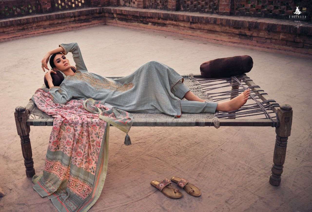 CINDERELLA AGADIR PURE MUSLIN JAQUARD SALWER SUITS CATALOGUE 2022