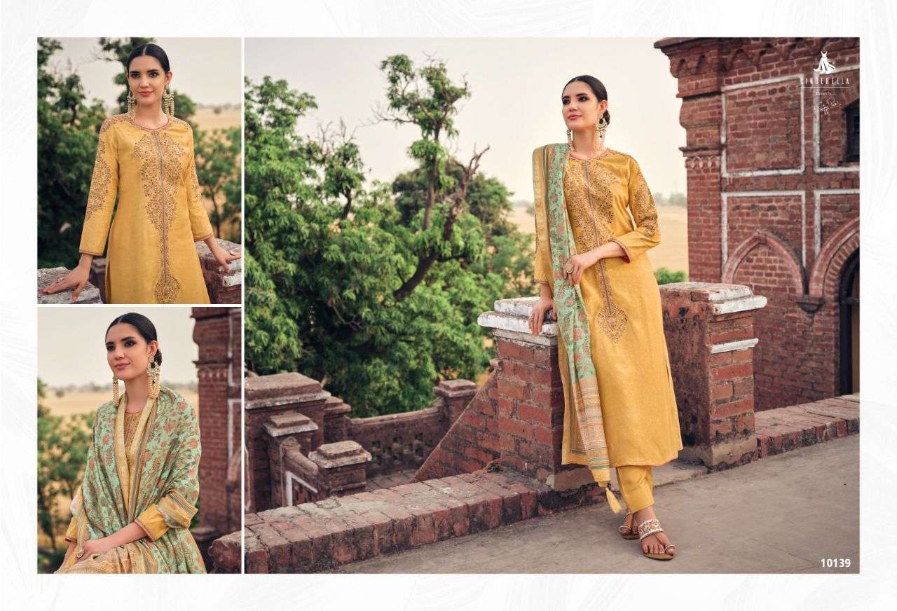 CINDERELLA AGADIR PURE MUSLIN JAQUARD SALWER SUITS CATALOGUE 2022