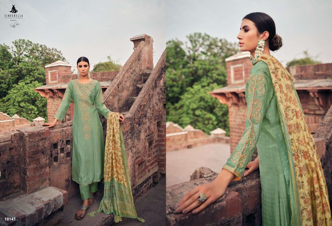 CINDERELLA AGADIR PURE MUSLIN JAQUARD SALWER SUITS CATALOGUE 2022
