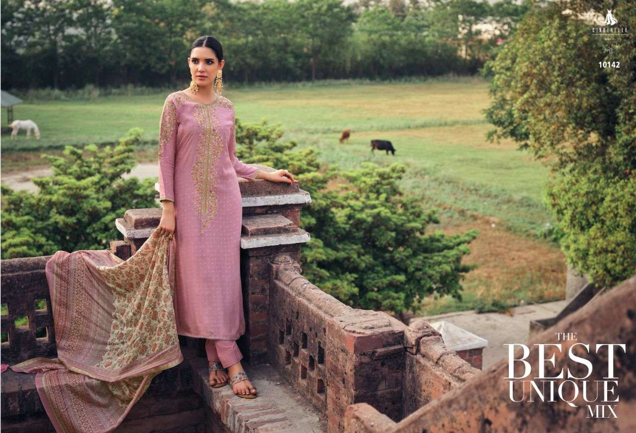 CINDERELLA AGADIR PURE MUSLIN JAQUARD SALWER SUITS CATALOGUE 2022