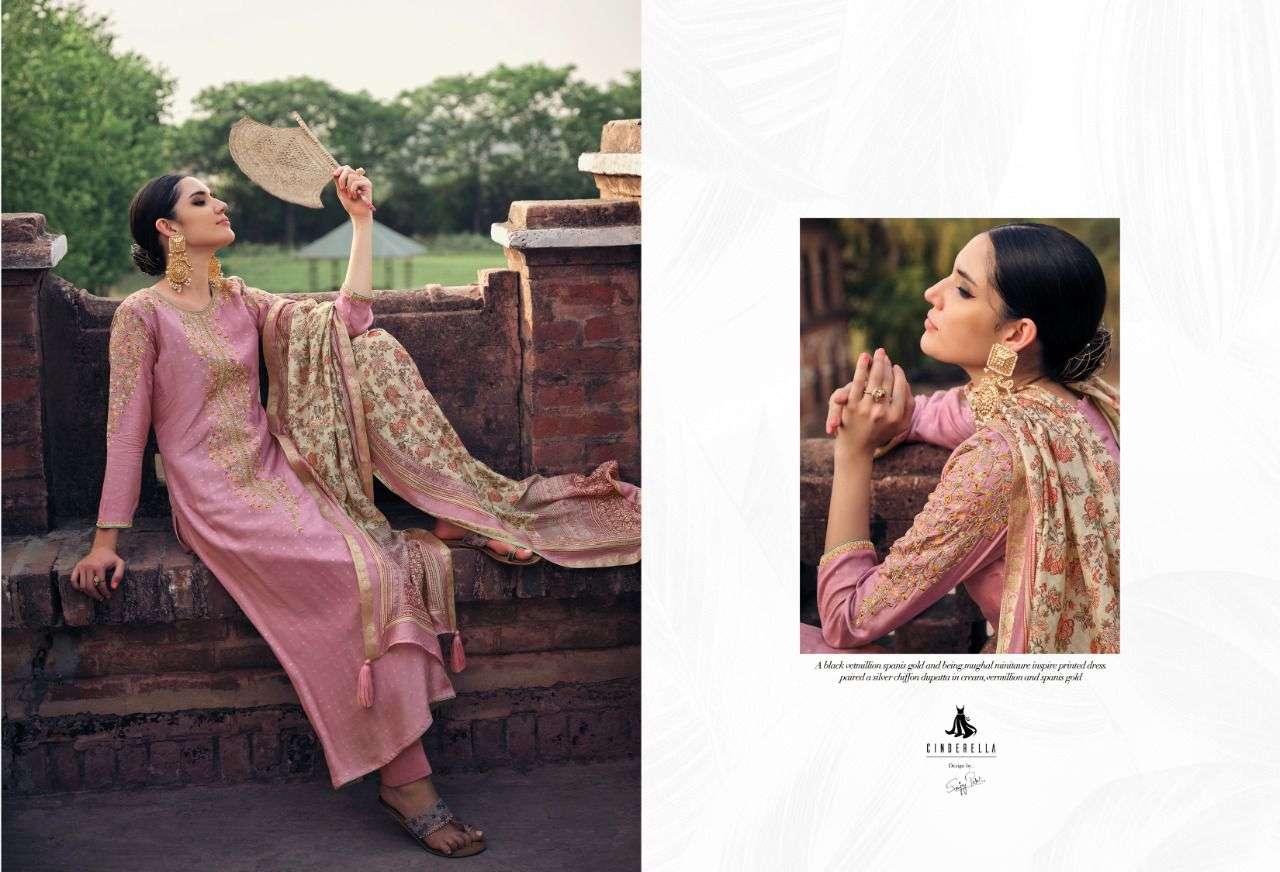CINDERELLA AGADIR PURE MUSLIN JAQUARD SALWER SUITS CATALOGUE 2022