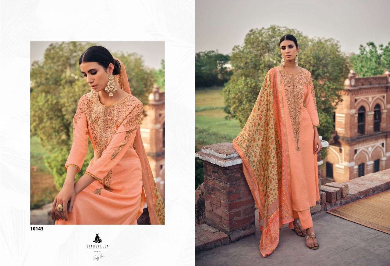 CINDERELLA AGADIR PURE MUSLIN JAQUARD SALWER SUITS CATALOGUE 2022