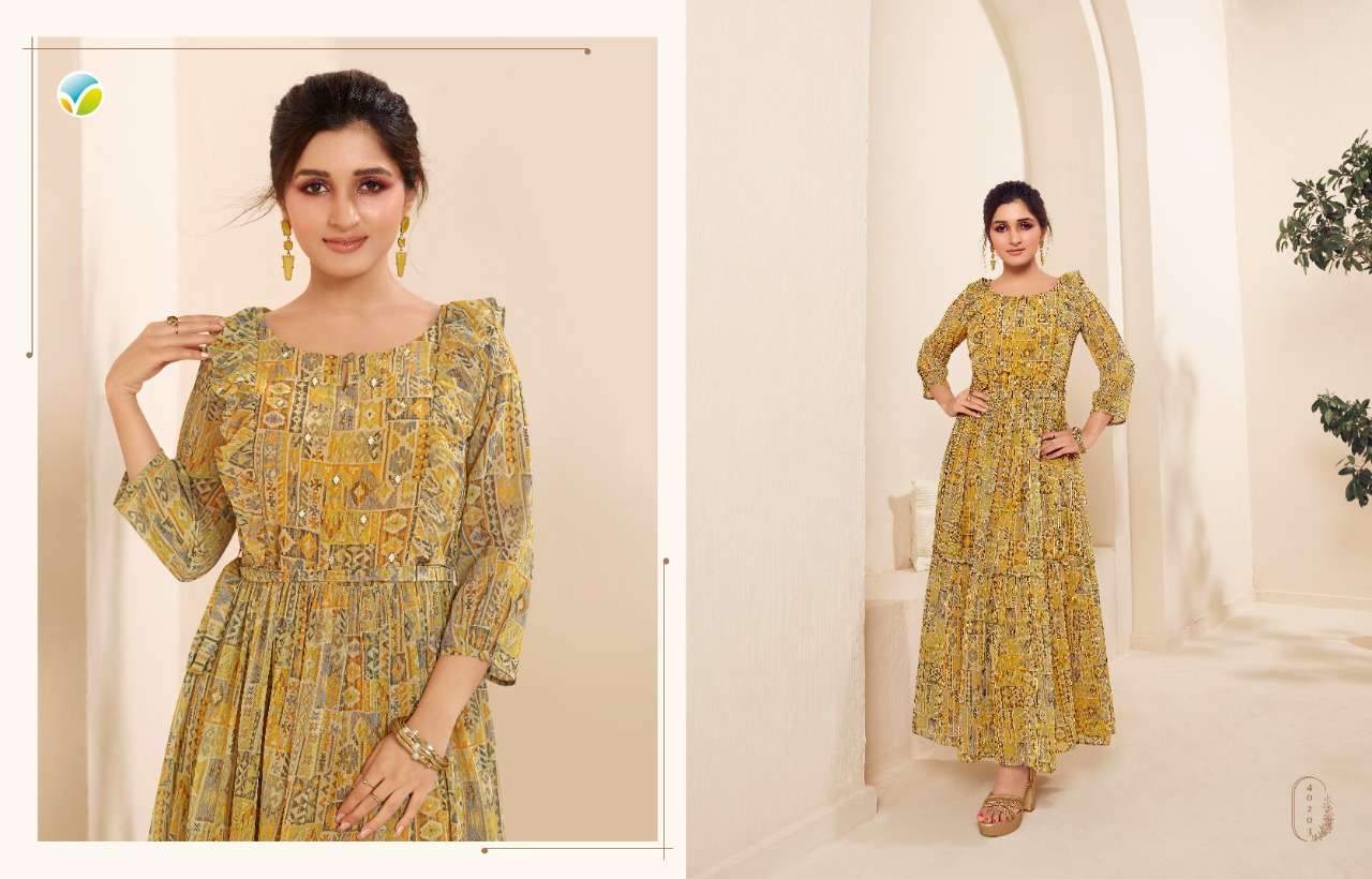 VINAY FASHION DYNAMIC VOL 2 DIGITAL PRINTED GEORGETTE GOWN