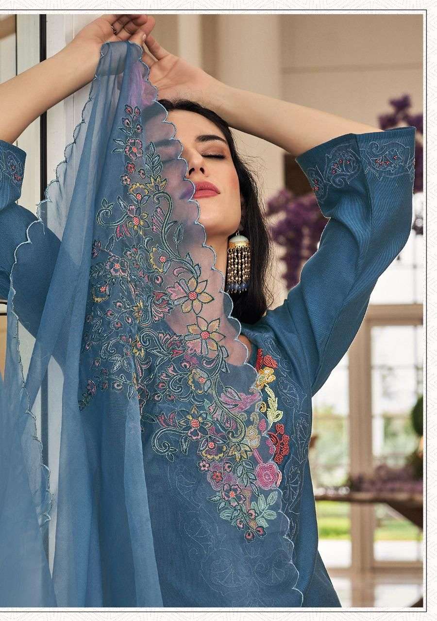 KALKI FASHION JASN E BAHAR 28001 TO 28006 SERIES KURTI PANT WITH DUPATTA LATEST CATALOGUE 