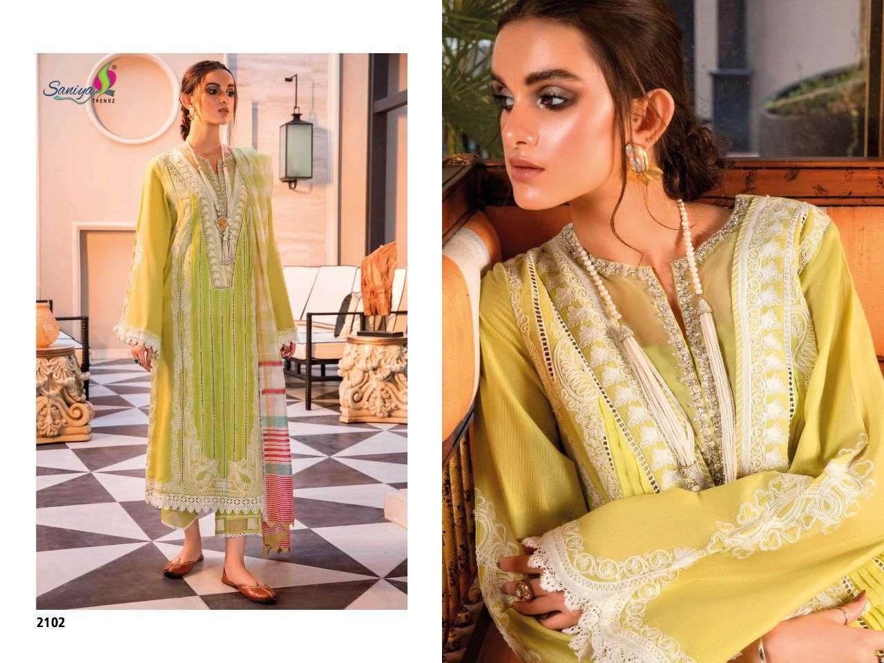 SANIYA TRENDZ CRIMSON VOL 21 CAMRIC PAKISTANI SUIT CATALOGUE 