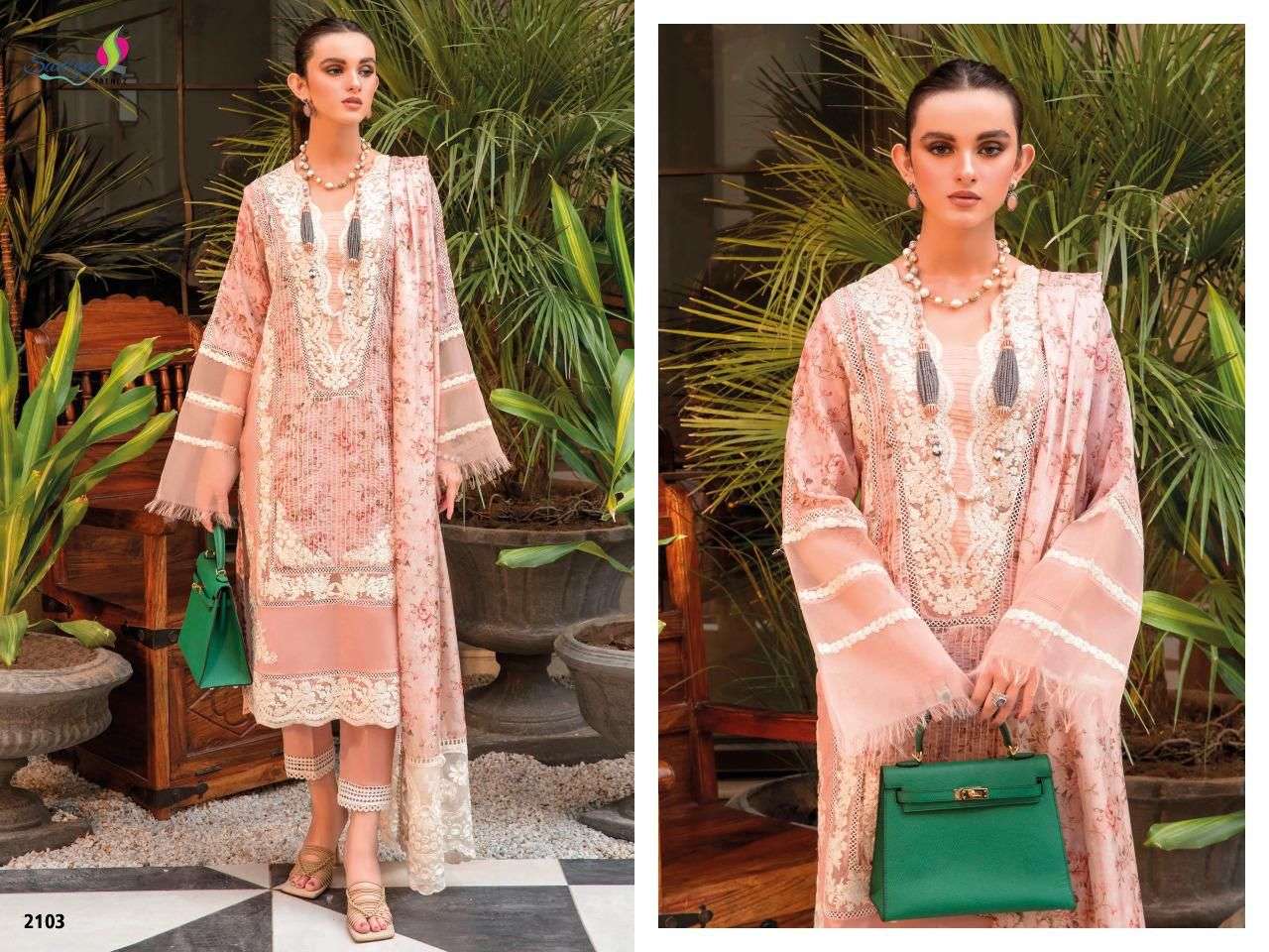 SANIYA TRENDZ CRIMSON VOL 21 CAMRIC PAKISTANI SUIT CATALOGUE 