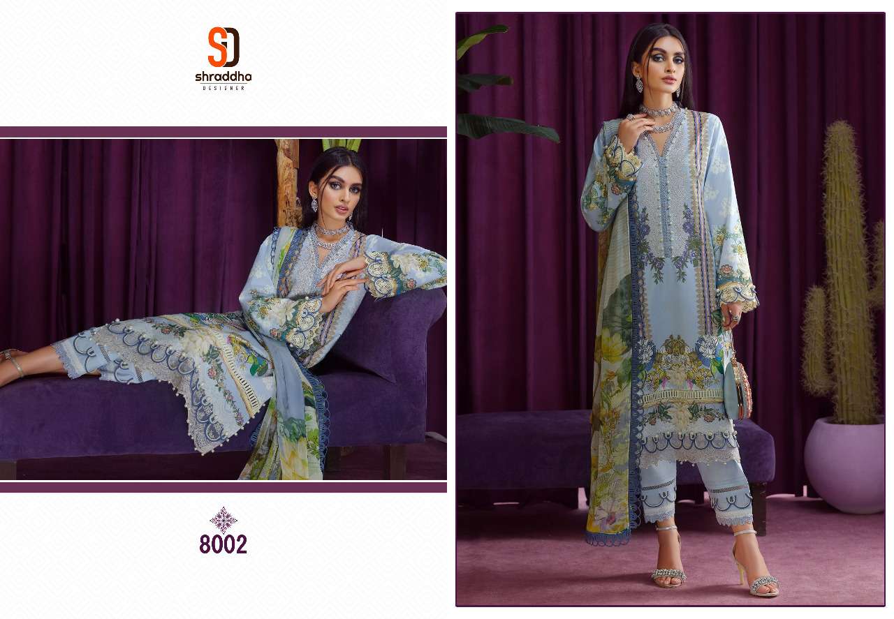 SHRADDHA DESIGNER VINTAGE VOL 8 PAKISTANI SALWER SUIT COLLECTION 