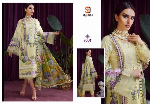 SHRADDHA DESIGNER VINTAGE VOL 8 PAKISTANI SALWER SUIT COLLECTION 