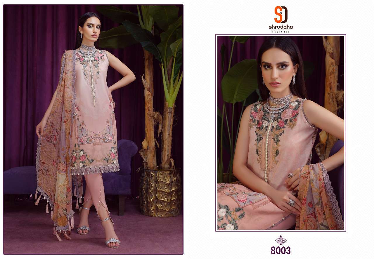 SHRADDHA DESIGNER VINTAGE VOL 8 PAKISTANI SALWER SUIT COLLECTION 