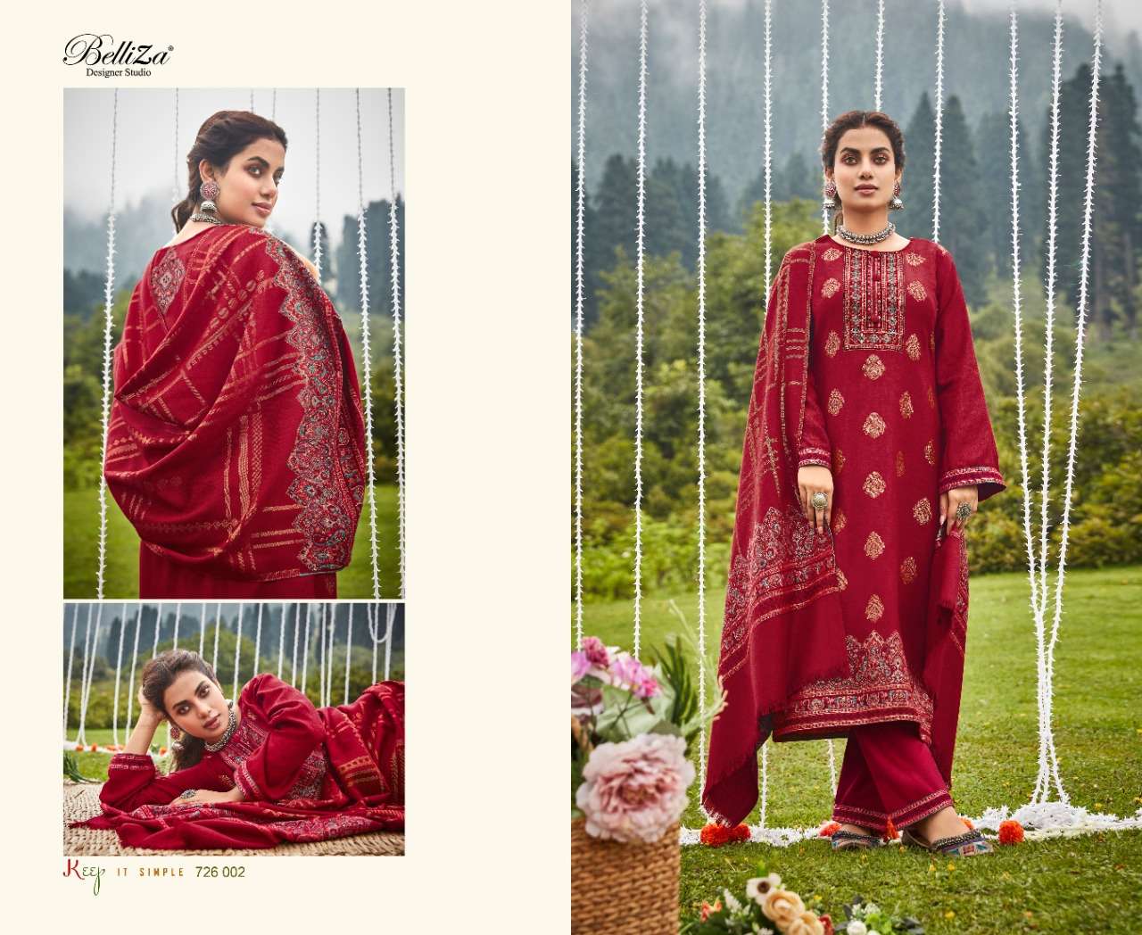 BELLIZA GULBANO WOOL PASHMINA KAANI SUIT WINTER SUIT CATALOGUE 2022