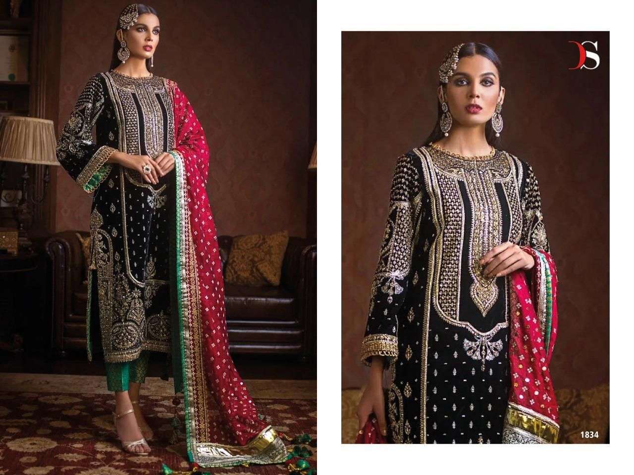 DEEPSY ANAYA 2 1831 TO 1836 PAKISTANI VELVET SUIT CATALOGUE 2022