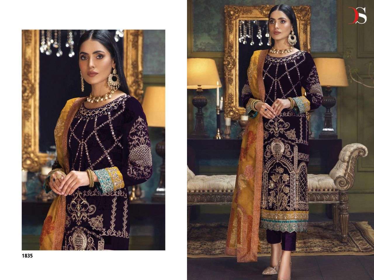 DEEPSY ANAYA 2 1831 TO 1836 PAKISTANI VELVET SUIT CATALOGUE 2022