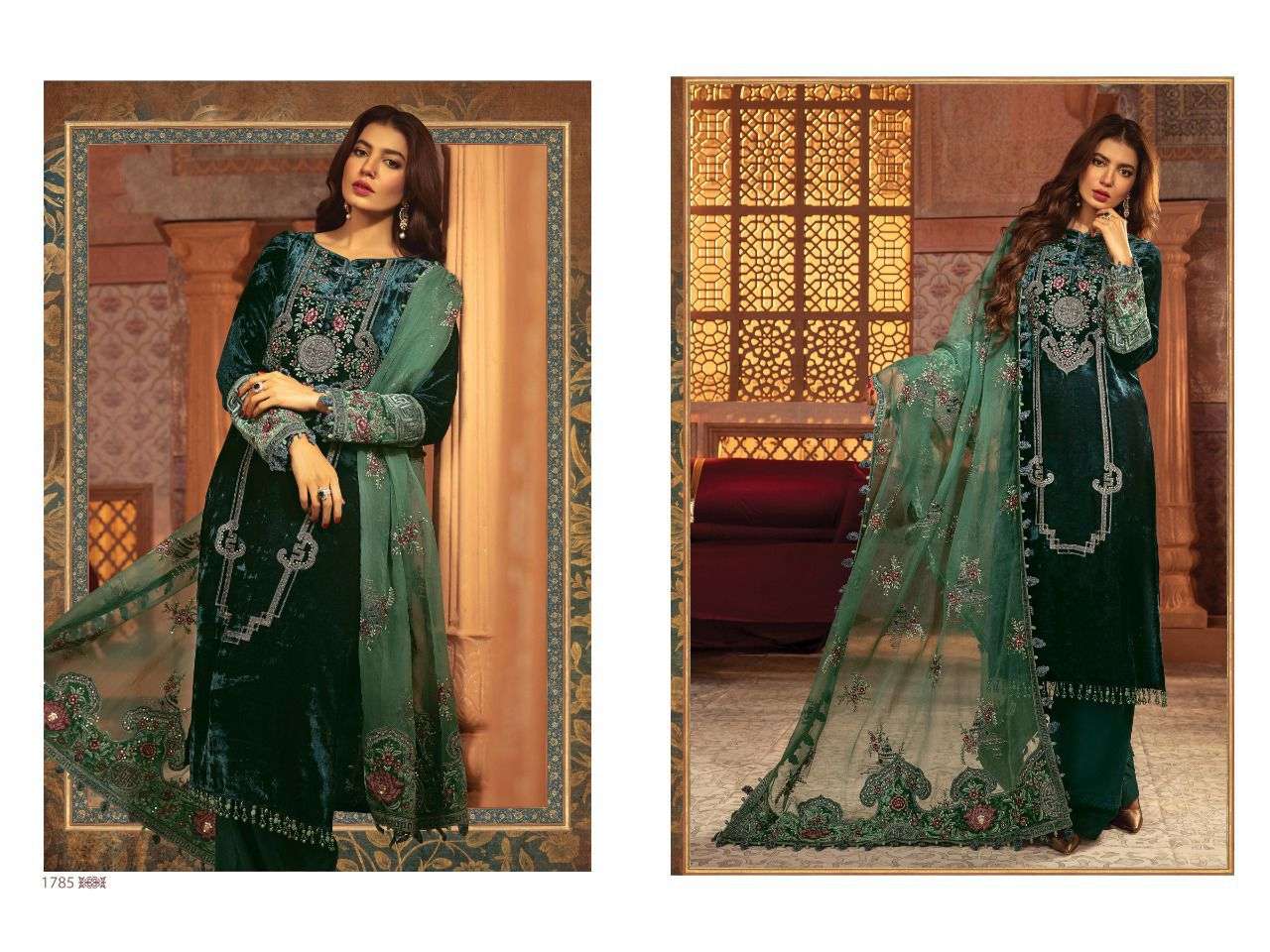DEEPSY BAROQUE 1781 TO 1786 VELVET PAKISTANI WINTER SUIT CATALOGUE 