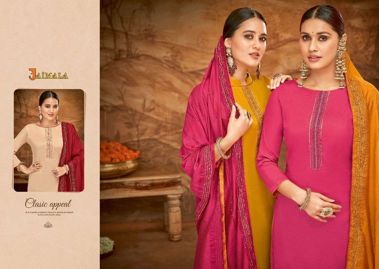 JAIMALA DAKSHTA PURE JAM SALWER SUIT COLLECTION CATALOGUE 