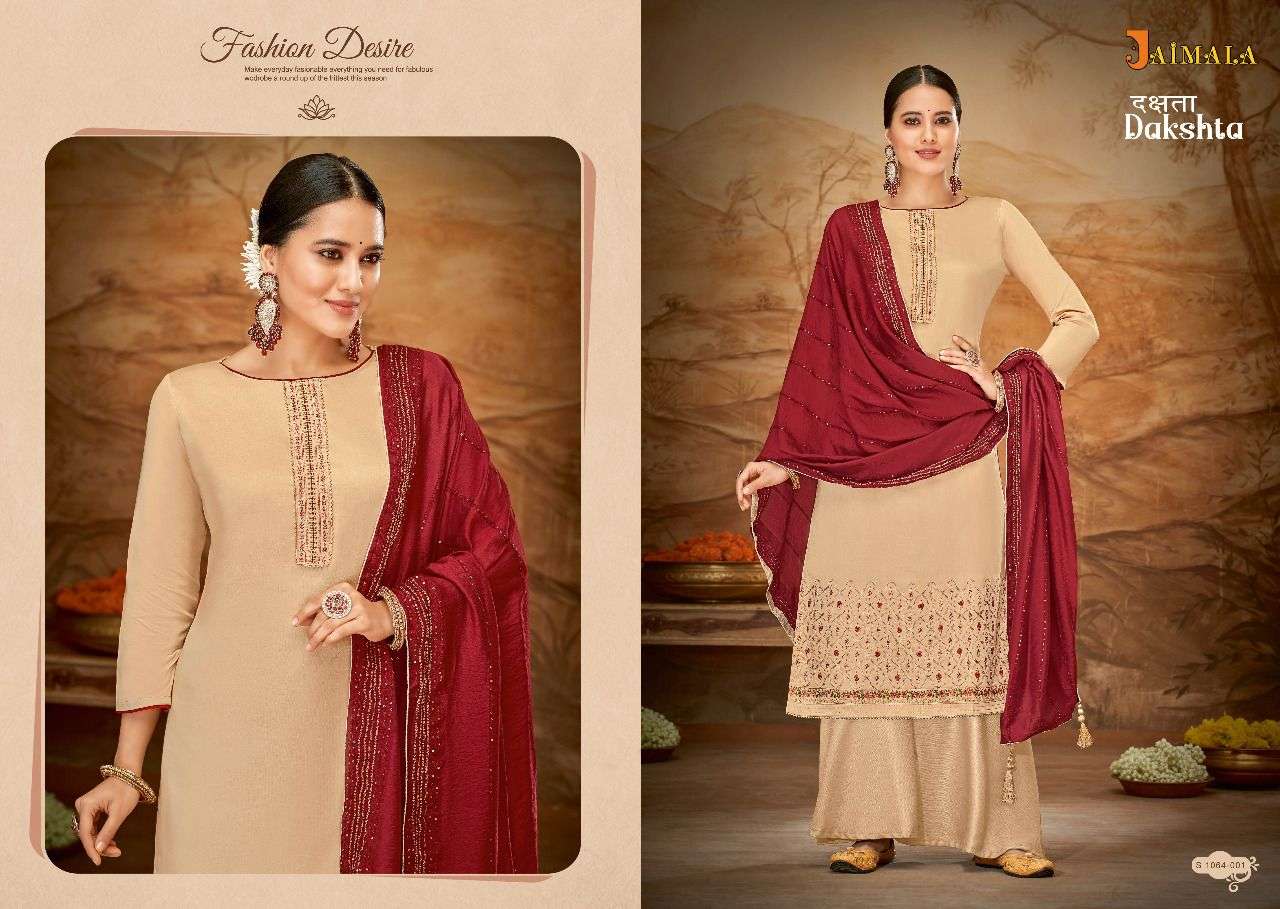 JAIMALA DAKSHTA PURE JAM SALWER SUIT COLLECTION CATALOGUE 