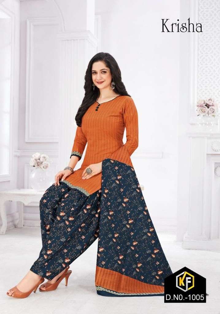 KEVAL FAB KRISHA PATIYALA VOL 1 PURE COTTON SUIT NEW CATALOGUE 2022