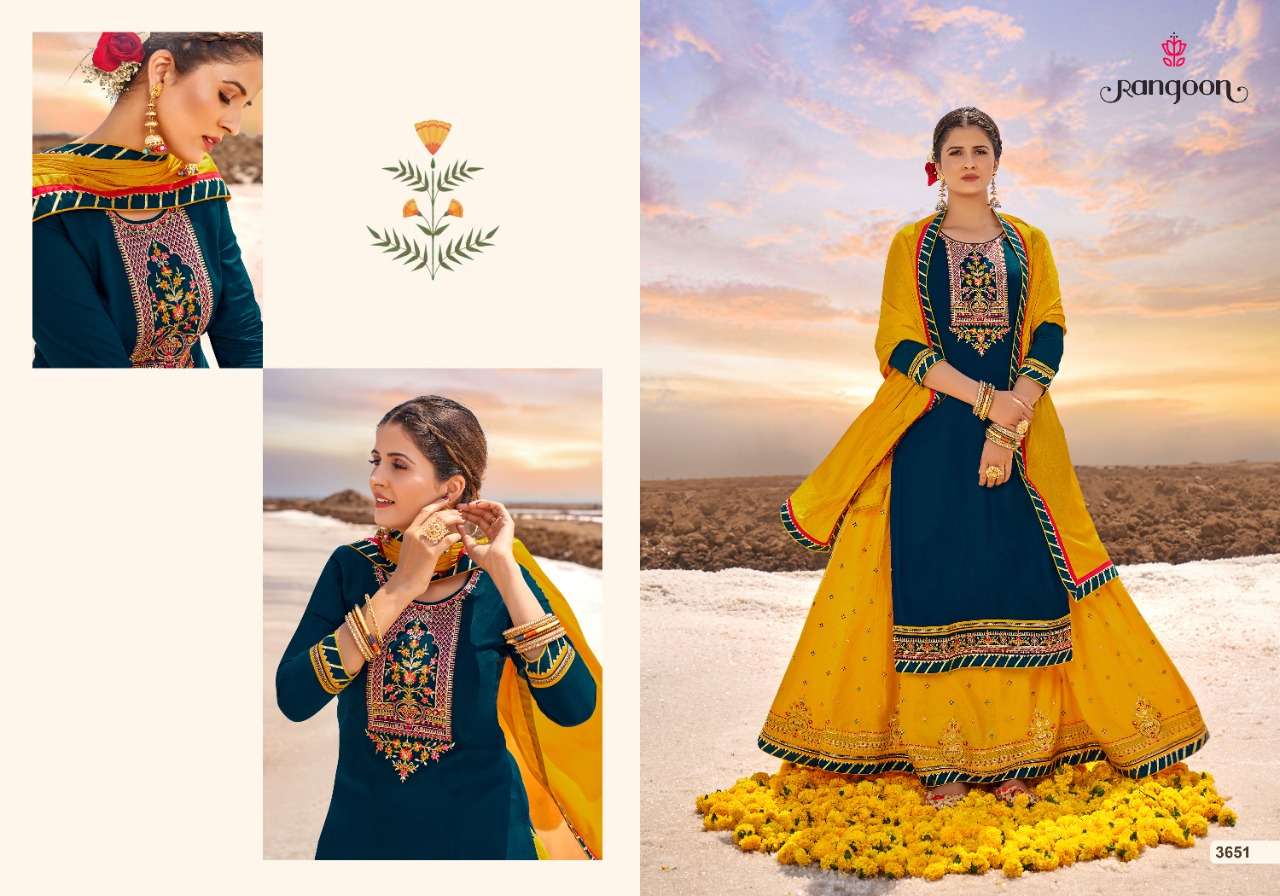 RANGOON PANIHARI VOL 3 TOP BOTTOM WITH DUPATTA WHOLESALE CATALOGUE 
