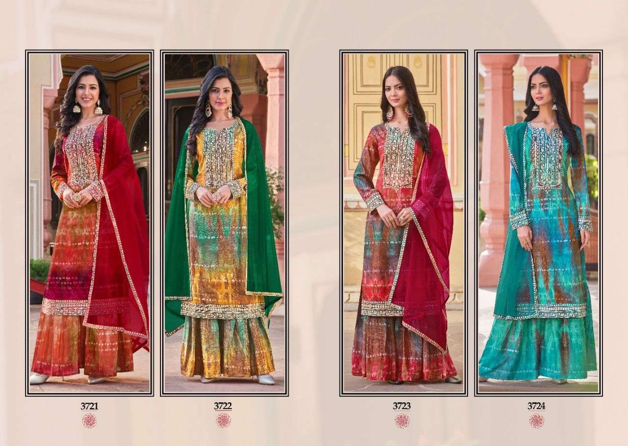 RANGOON SHIDDAT READYMADE TOP BOTTOM WITH DUPATTA COLLECTION CATALOGUE 2022