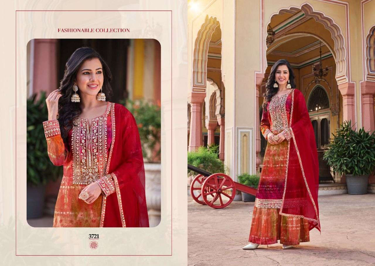 RANGOON SHIDDAT READYMADE TOP BOTTOM WITH DUPATTA COLLECTION CATALOGUE 2022