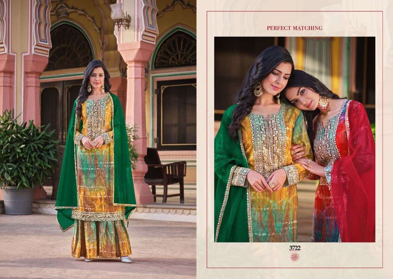RANGOON SHIDDAT READYMADE TOP BOTTOM WITH DUPATTA COLLECTION CATALOGUE 2022