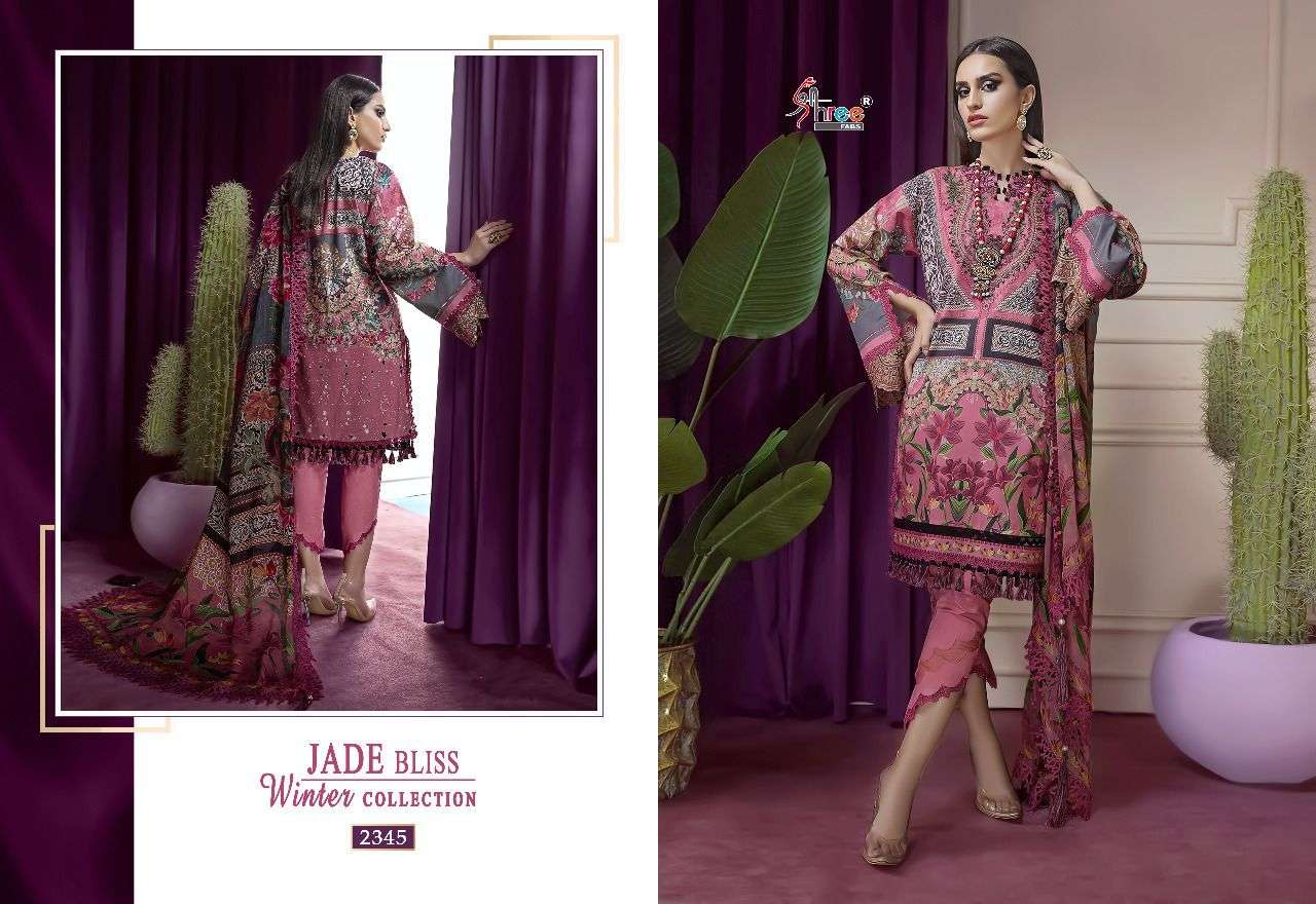 SHREE FAB JADE BLISS WINTER COLLECTION 2343 TO 2350SERIES PAKISTANI SUIT CATALOGUE 