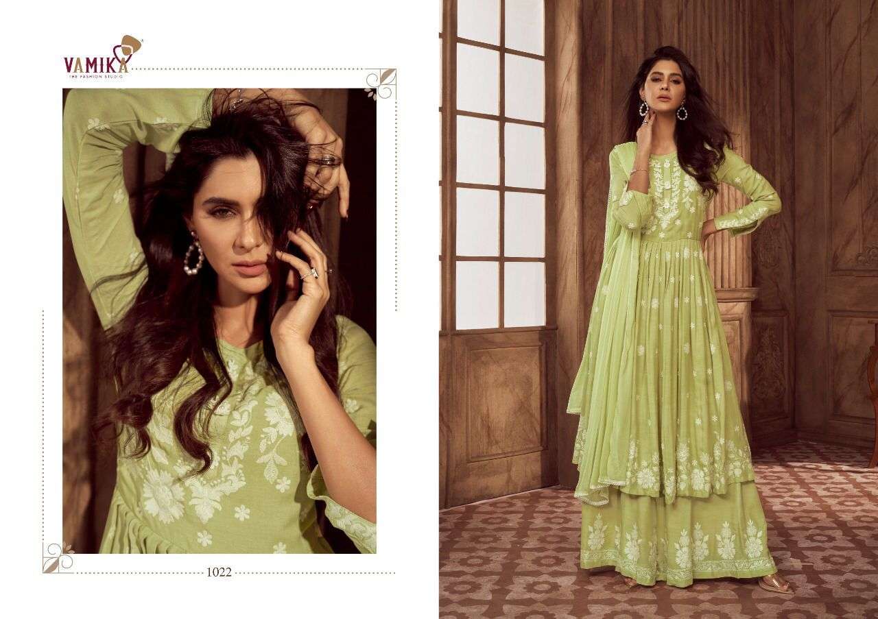 VAMIKA LAKHNAWI VOL 4 TOP PLAZOO WITH DUPATTA COLLECTION CATALOGUE 2022