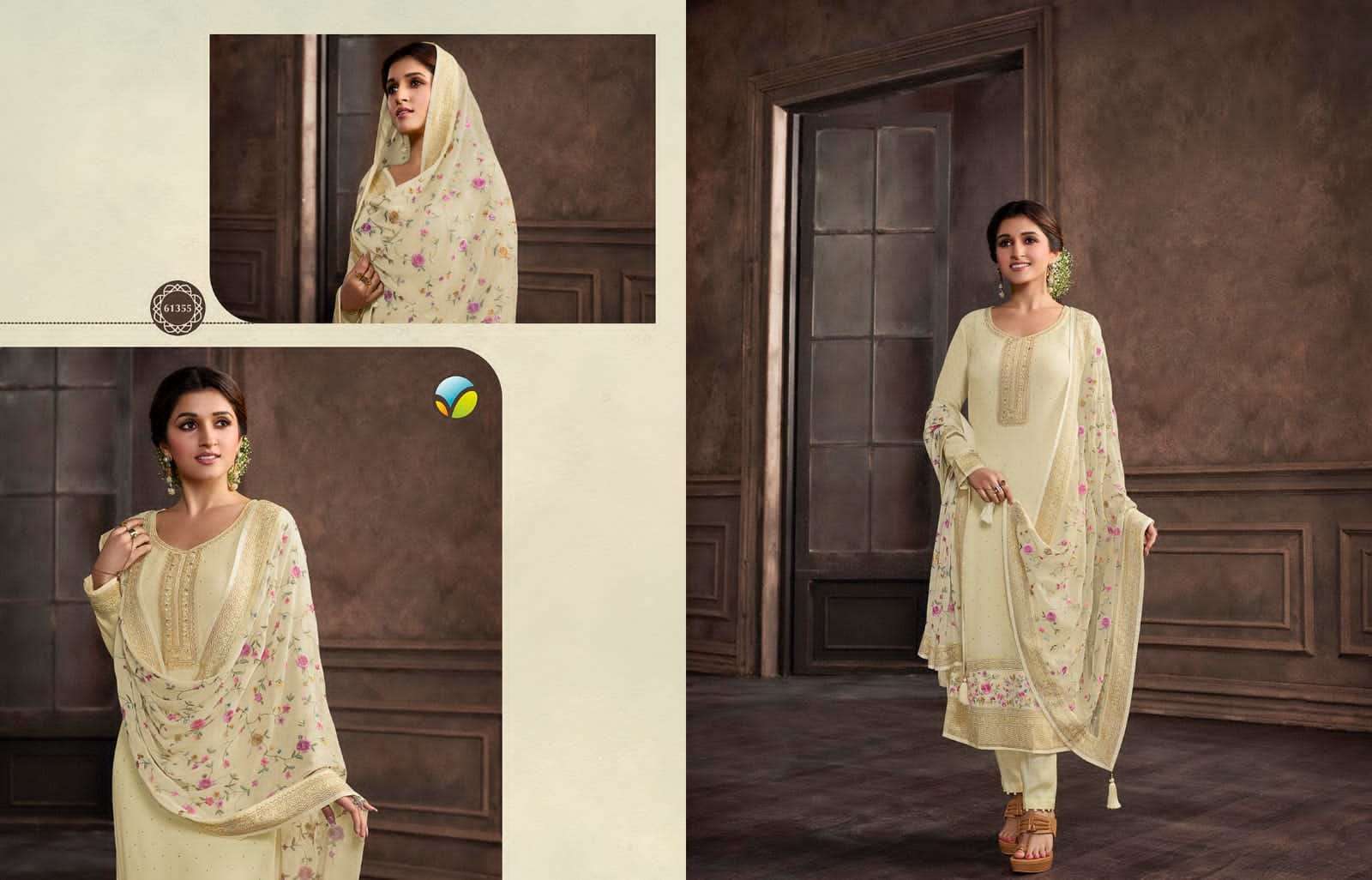 VINAY KASEESH SAACHI 61351 TO 61356 GEORGETTE SALWER SUIT CATALOGUE 