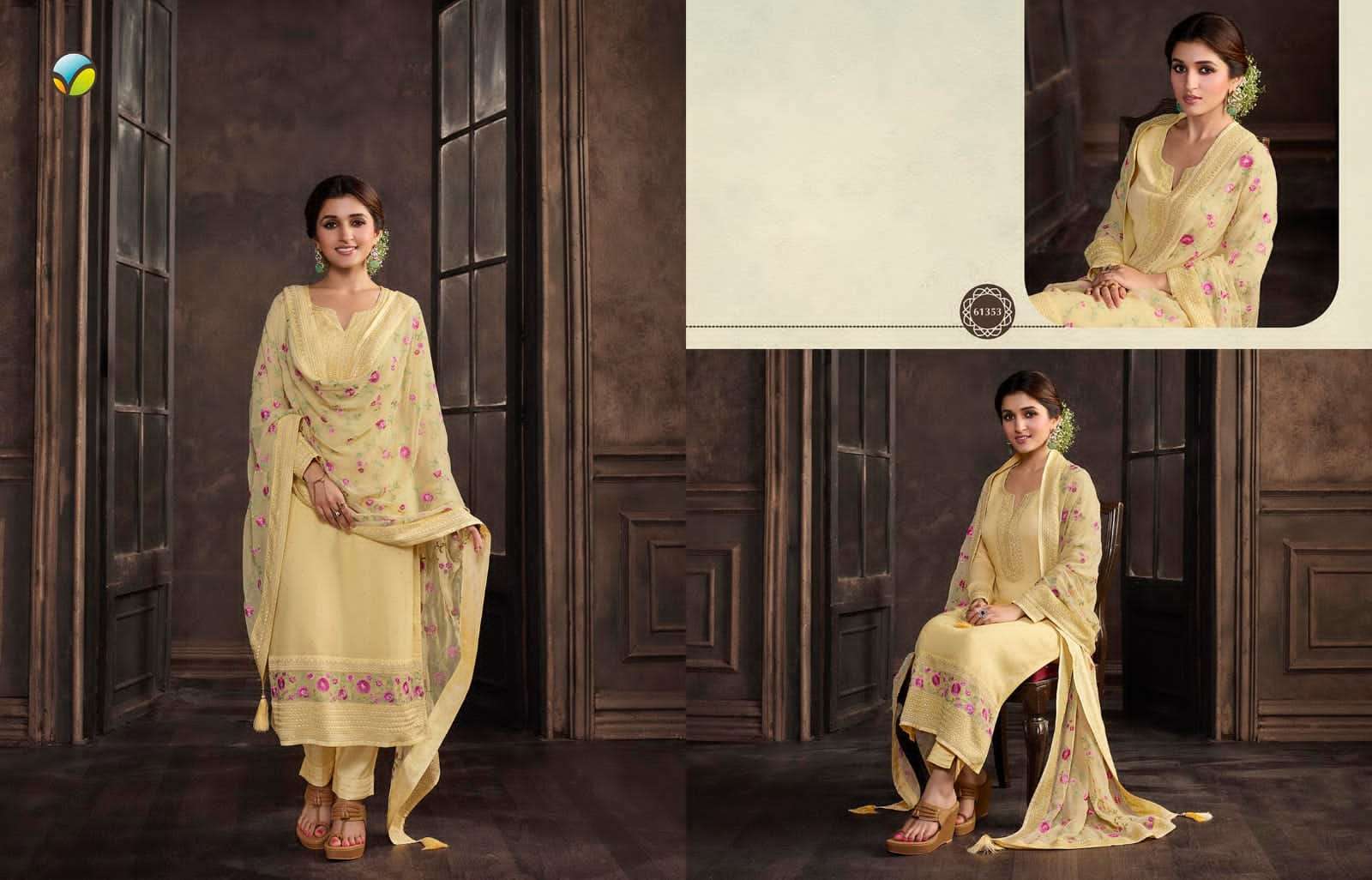 VINAY KASEESH SAACHI 61351 TO 61356 GEORGETTE SALWER SUIT CATALOGUE 