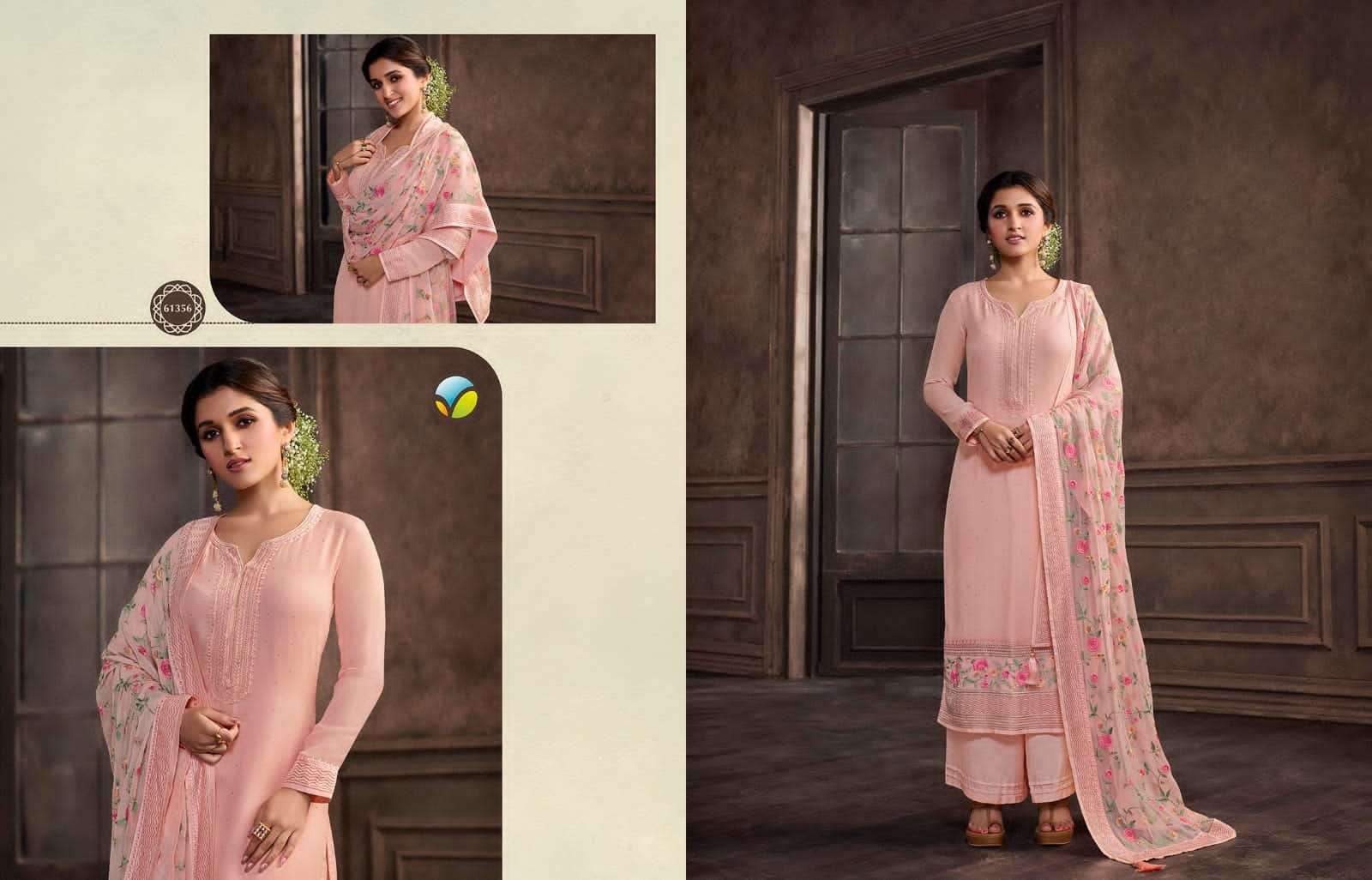 VINAY KASEESH SAACHI 61351 TO 61356 GEORGETTE SALWER SUIT CATALOGUE 