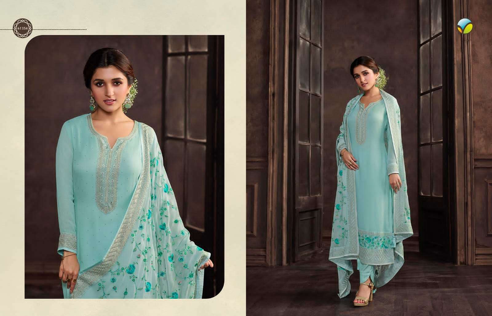 VINAY KASEESH SAACHI 61351 TO 61356 GEORGETTE SALWER SUIT CATALOGUE 