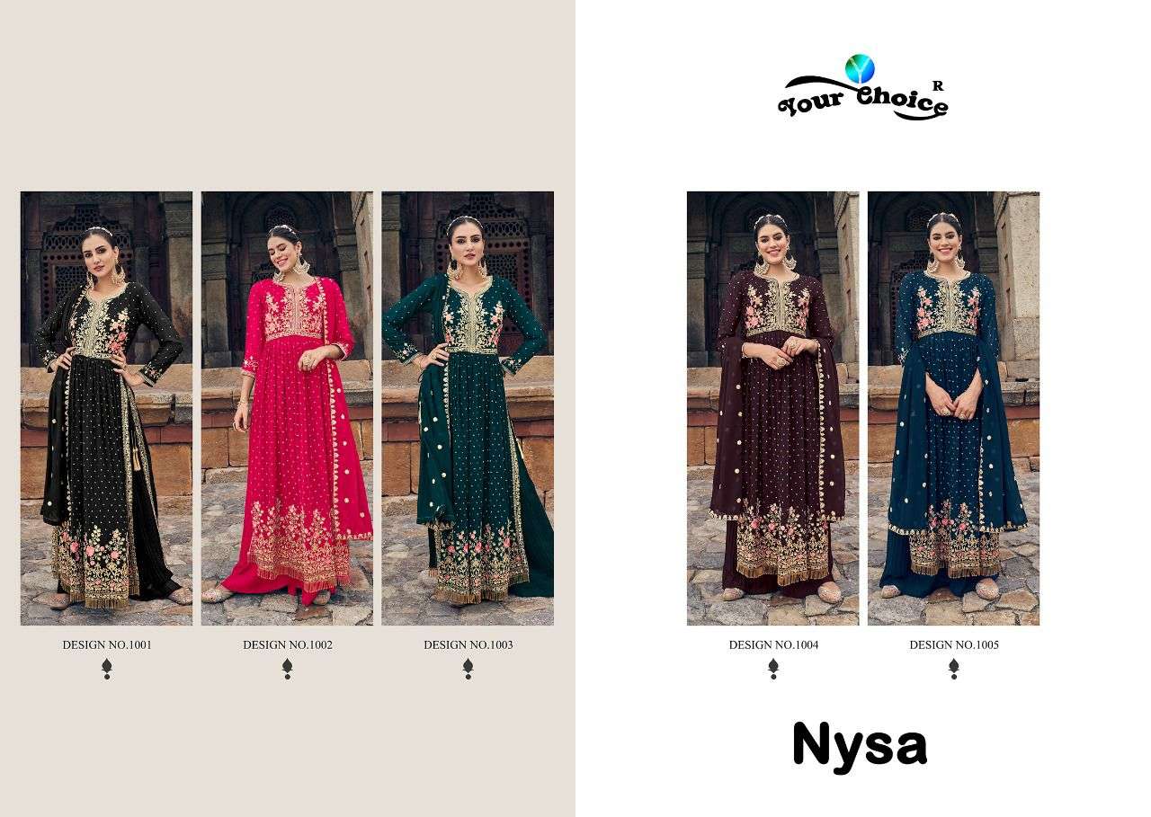 YOUR CHOICE NYSA NYRA CUT SUIT LATEST CATALOGUE COLLECTION 2022