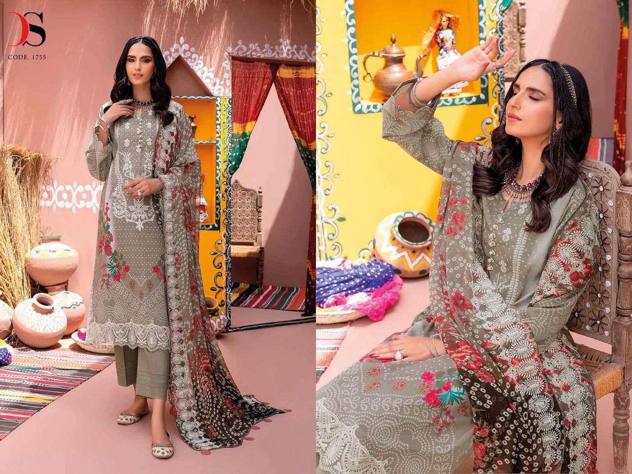 DEEPSY SUIT GULBANO 1751 TO1757 SERIES PASHMINA EMBROIDERY PAKISTANI SUIT CATALOGUE 