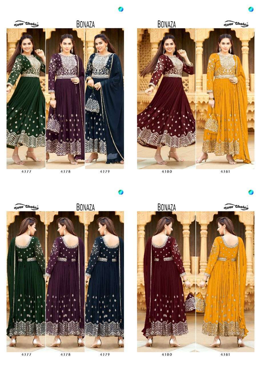 YOUR CHOICE BONAZA BLOOMING GEORGETTE SALWER KAMEEZ SUIT NEW CATALOGUE 2022