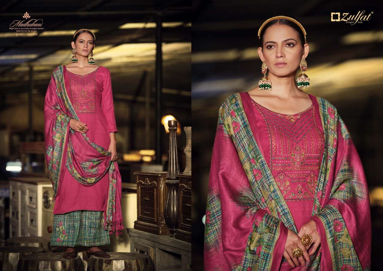 ZULFAT DESIGNER MADHUBANI PASHMINA WINTER WOOLEN SUIT CATALOGUE 2022